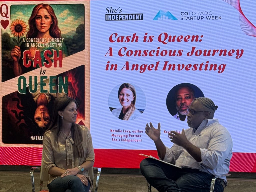 Natalie Levy in a Cash is Queen fireside chat at Colorado Startup Week 2026