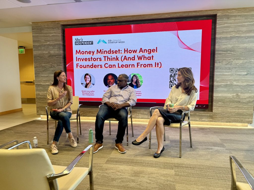 Natalie Levy on a Money Mindset panel at Colorado Startup Week 2026, held at Holland & Hart